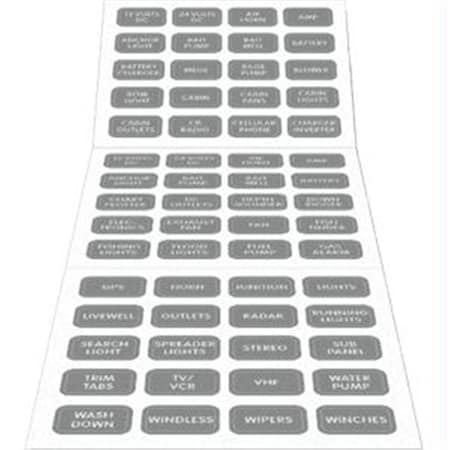 Blue Sea Systems Blue Sea Gray Small Format Label Kit - 60 Labels 8217